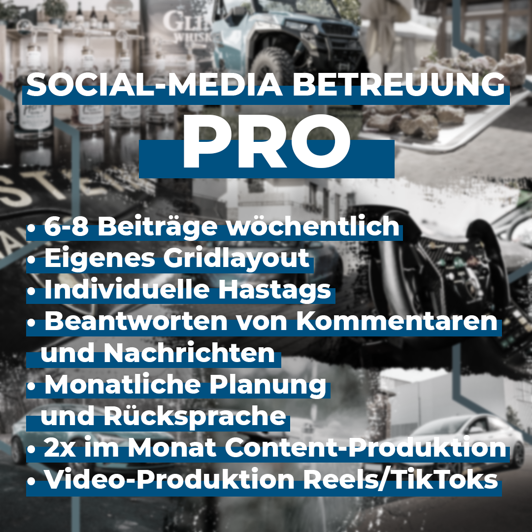 Social-Media Betreuung PRO